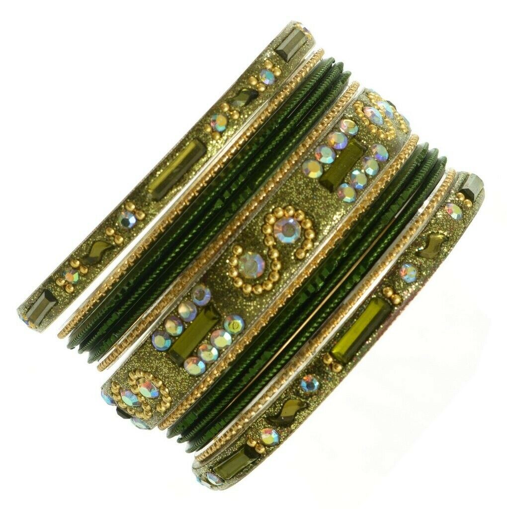 Indian Bangles Set of 26 Ethnic Bracelets Bollywood Churi Kangan Green 2-4