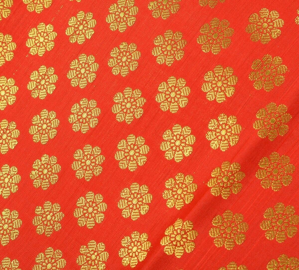 Indian Art Silk Woven Zari Brocade Long Stole Banarasi Dupatta Shawl Red