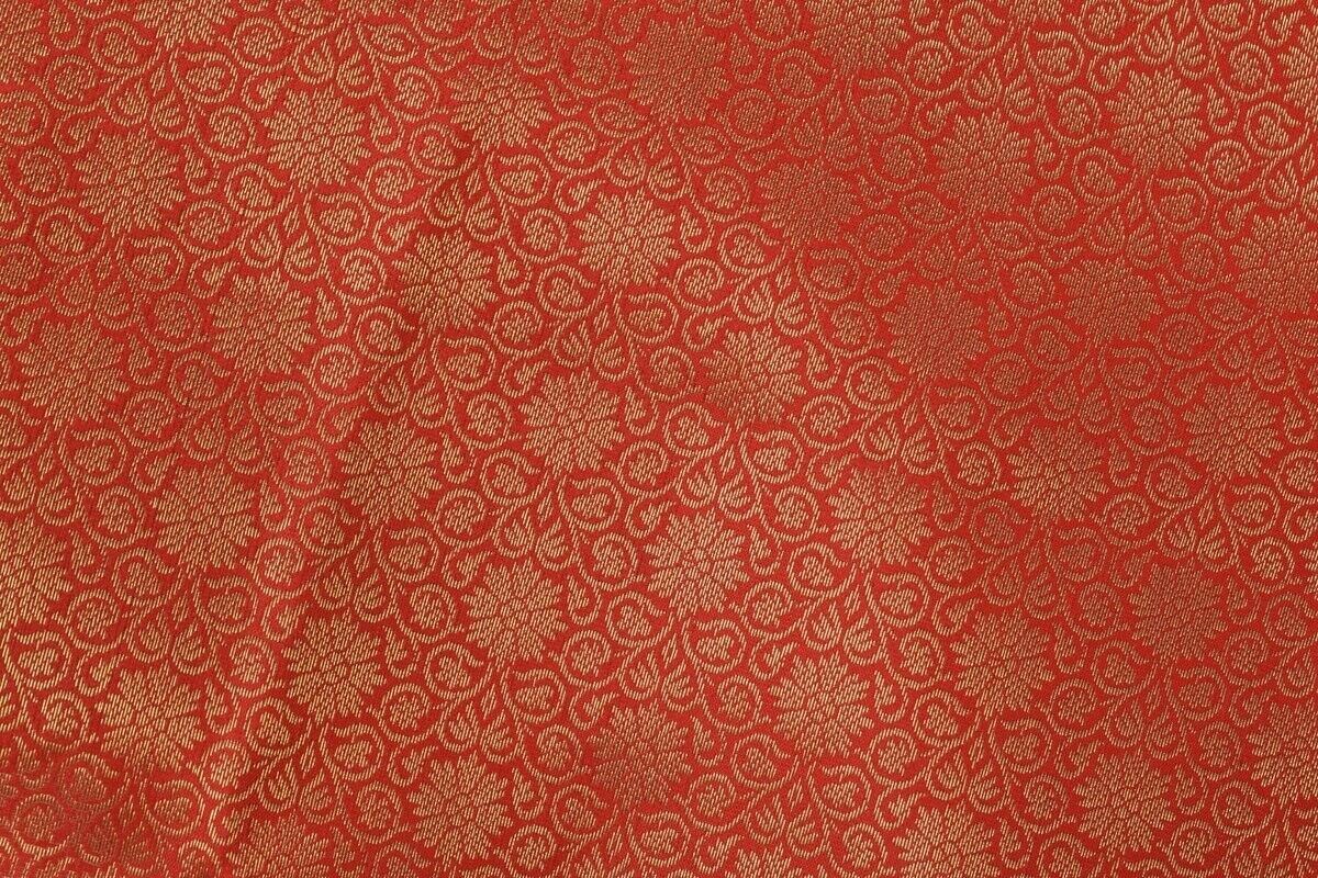 Banarasi Dupatta Indian Art Silk Woven Zari Brocade Long Stole Red
