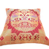 12x12 Inch Maroon Cushion Cover Banarasi Decor Elephant Woven Zari Brocade Silk