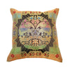 Black 12x12 Inch Cushion Cover Banarasi Decor Elephant Woven Zari Brocade Silk