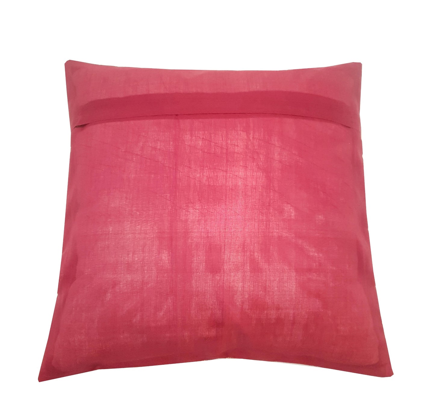 17x17 Inch Cushion Cover Taj Mahal Woven Zari Brocade Maroon Banarasi Silk Decor
