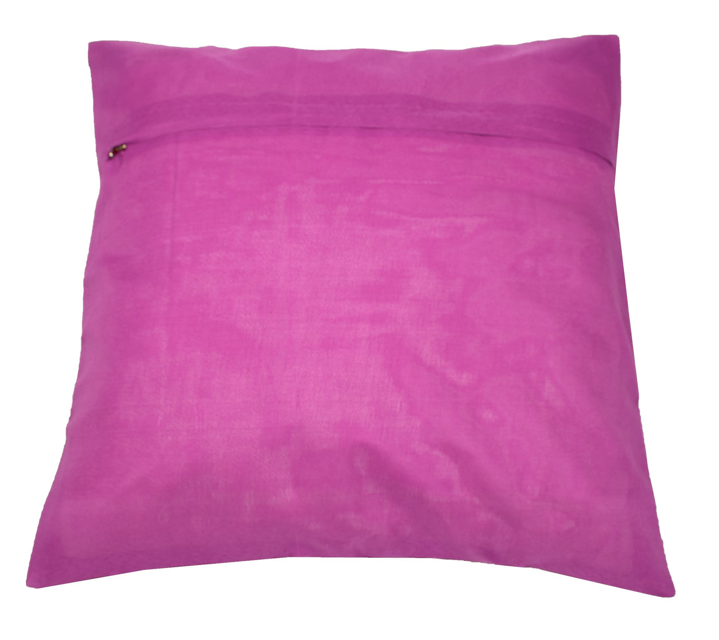 16x16" Cushion Covers Zari Brocade Banarasi Silk Elephant & Pocock Lavender