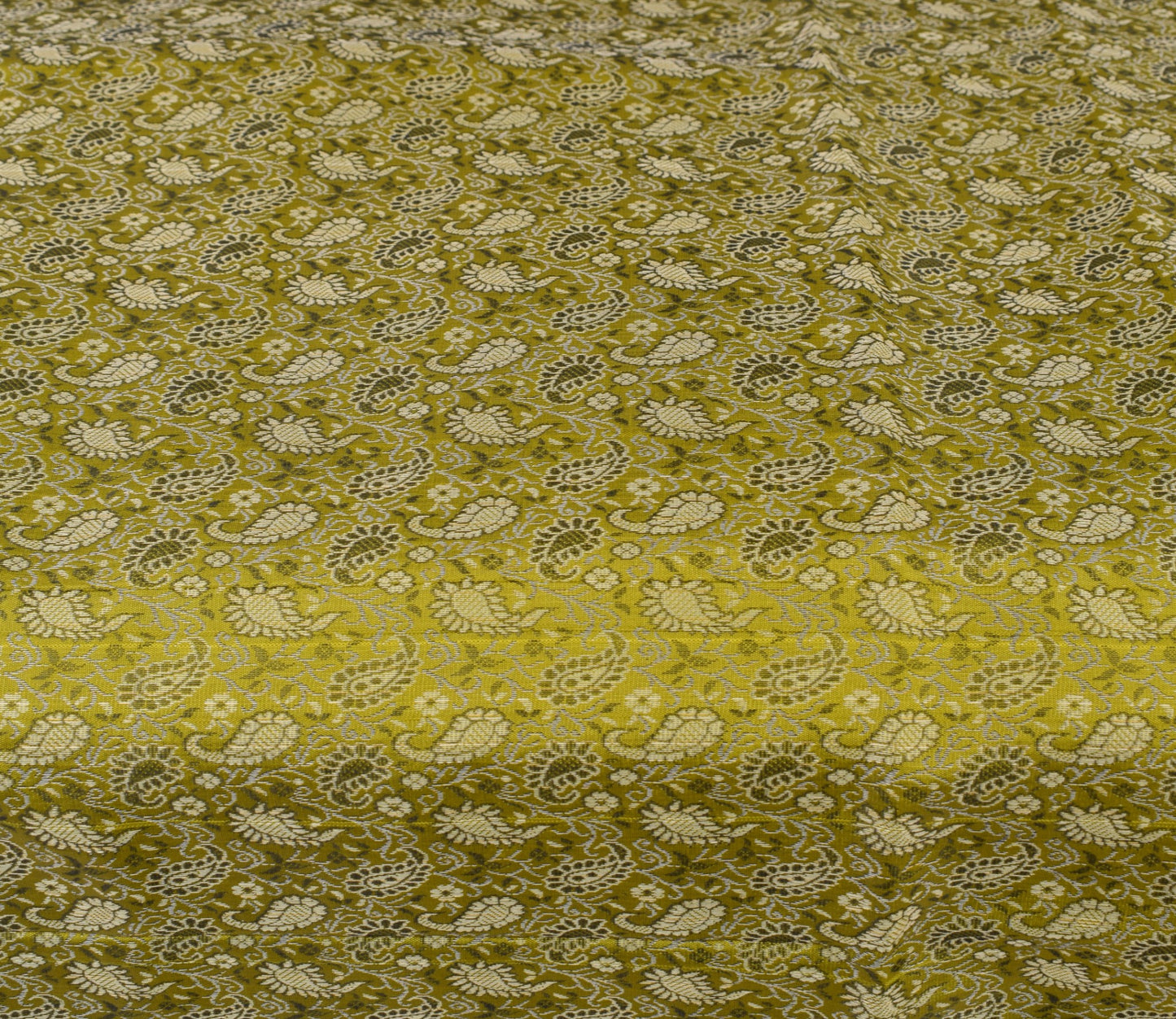 Elegant Green Banarasi Diwan Set Silk Woven Zari Brocade Cushion & Bolster Cover