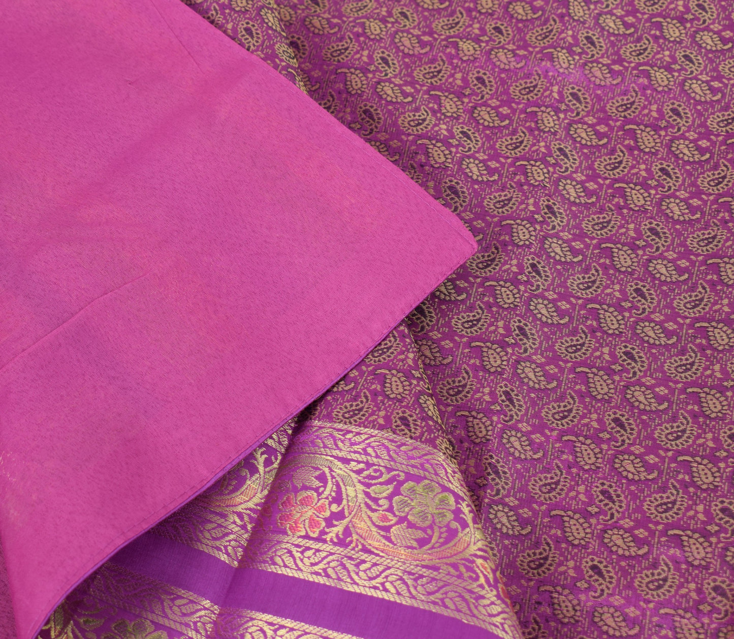 Purple Banarasi Diwan Set – Rich Silk Woven Zari Brocade Cushion & Bolster Cover