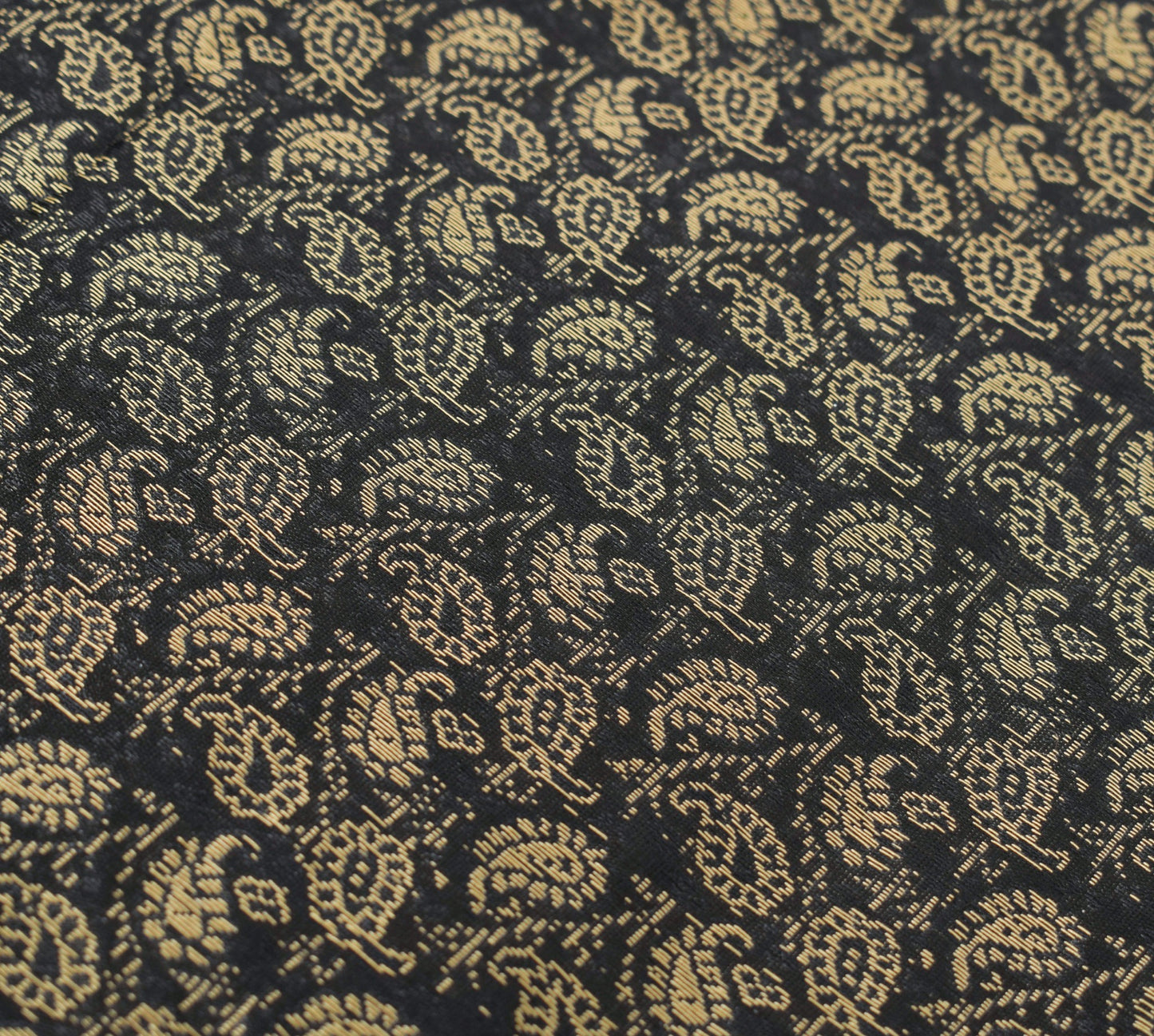 Black Banarasi Diwan Set – Rich Silk Woven Zari Brocade Cushion & Bolster Cover
