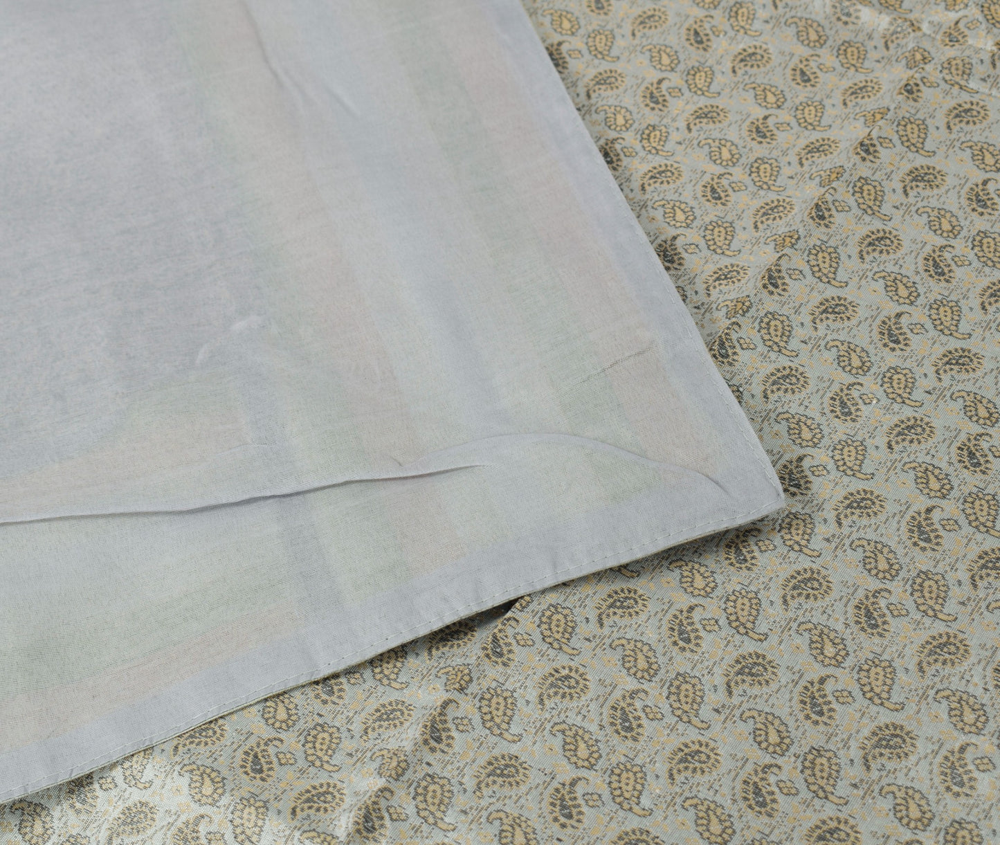 Gray Grace – Banarasi Silk Zari Brocade Diwan Set with Cushions & Bolster Cover