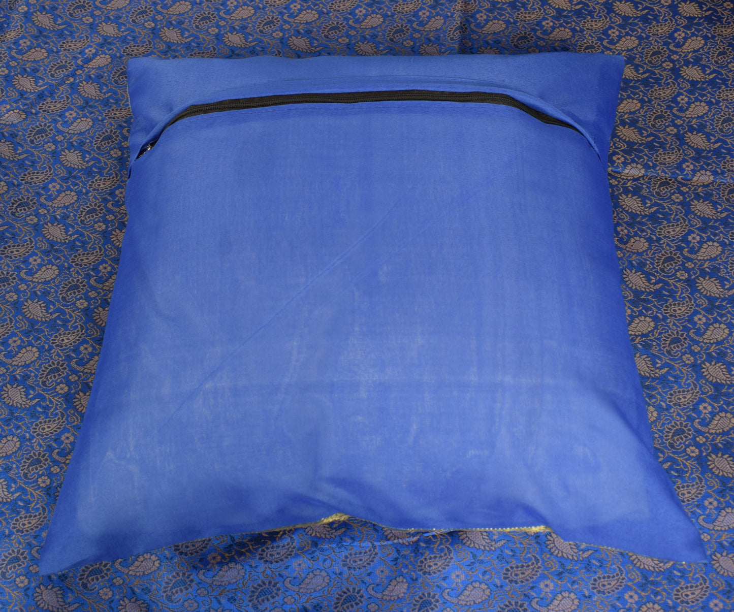 Ethnic Blue Banarasi Diwan Set – Featuring Silk Fabric & Intricate Zari Brocade