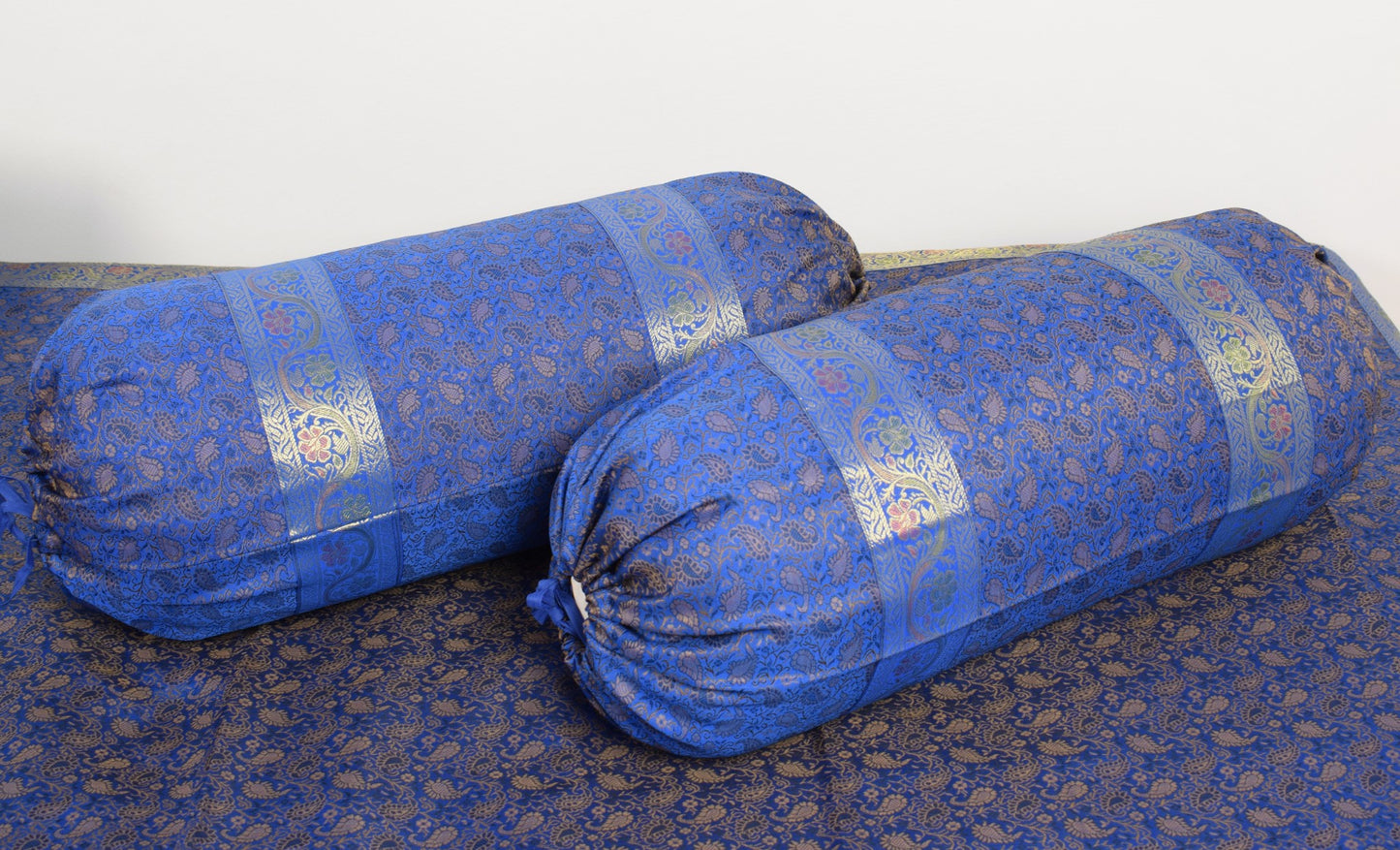 Ethnic Blue Banarasi Diwan Set – Featuring Silk Fabric & Intricate Zari Brocade