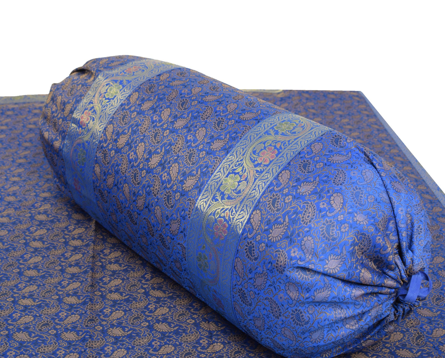 Ethnic Blue Banarasi Diwan Set – Featuring Silk Fabric & Intricate Zari Brocade