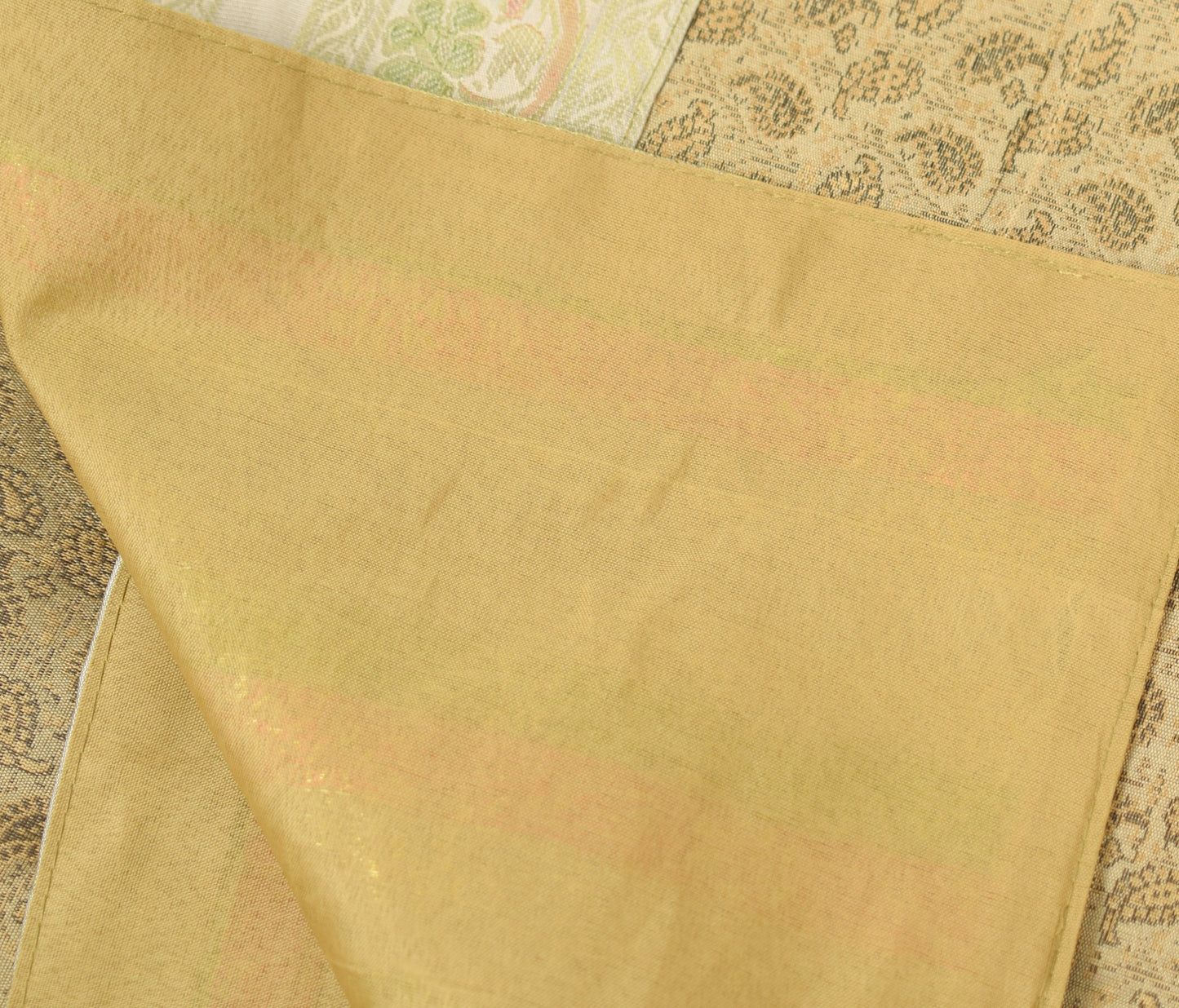 Rich Brown Banarasi Diwan Set – Silk Woven Zari Brocade Cushion & Bolster Cover