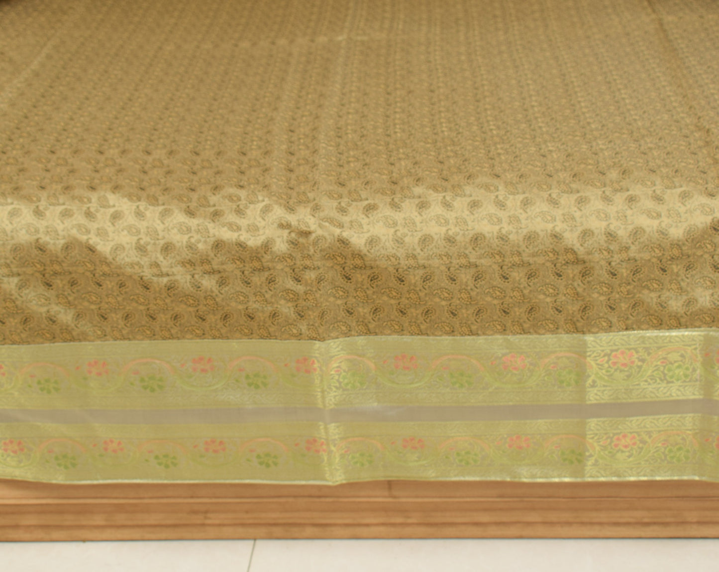 Rich Brown Banarasi Diwan Set – Silk Woven Zari Brocade Cushion & Bolster Cover