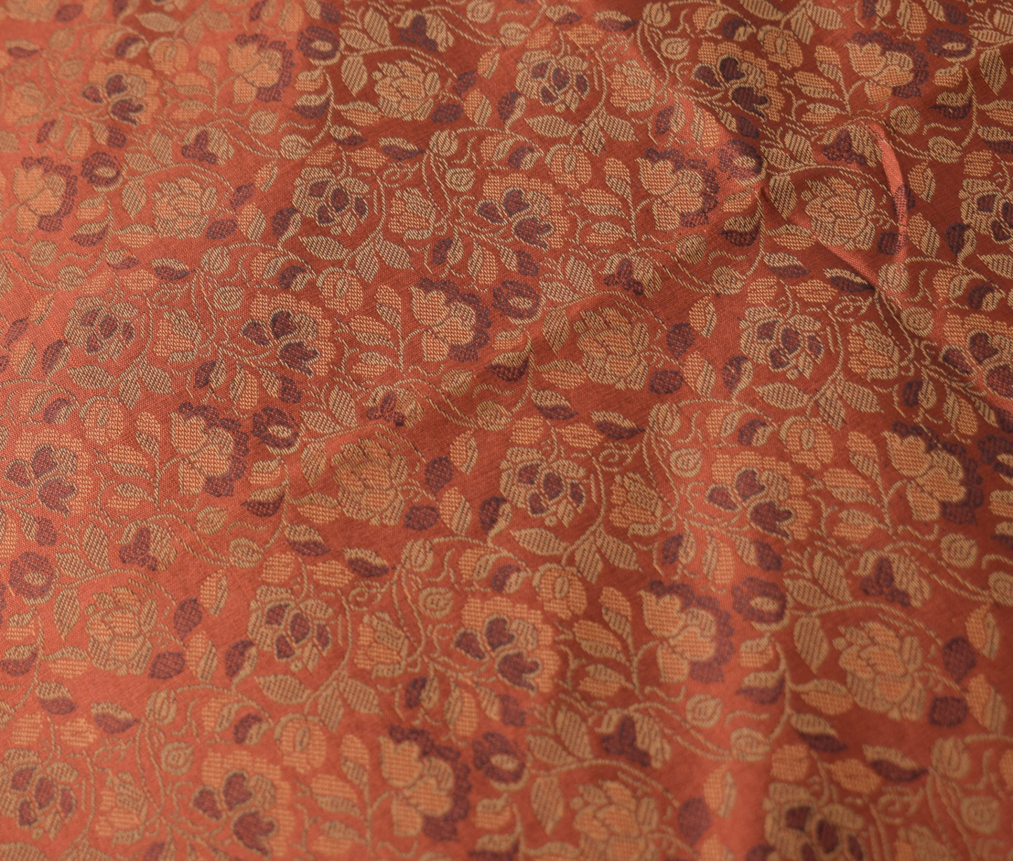 Banarasi Ethnic Diwan Set Brown Silk Woven Zari Brocade Cushion & Bolster Cover