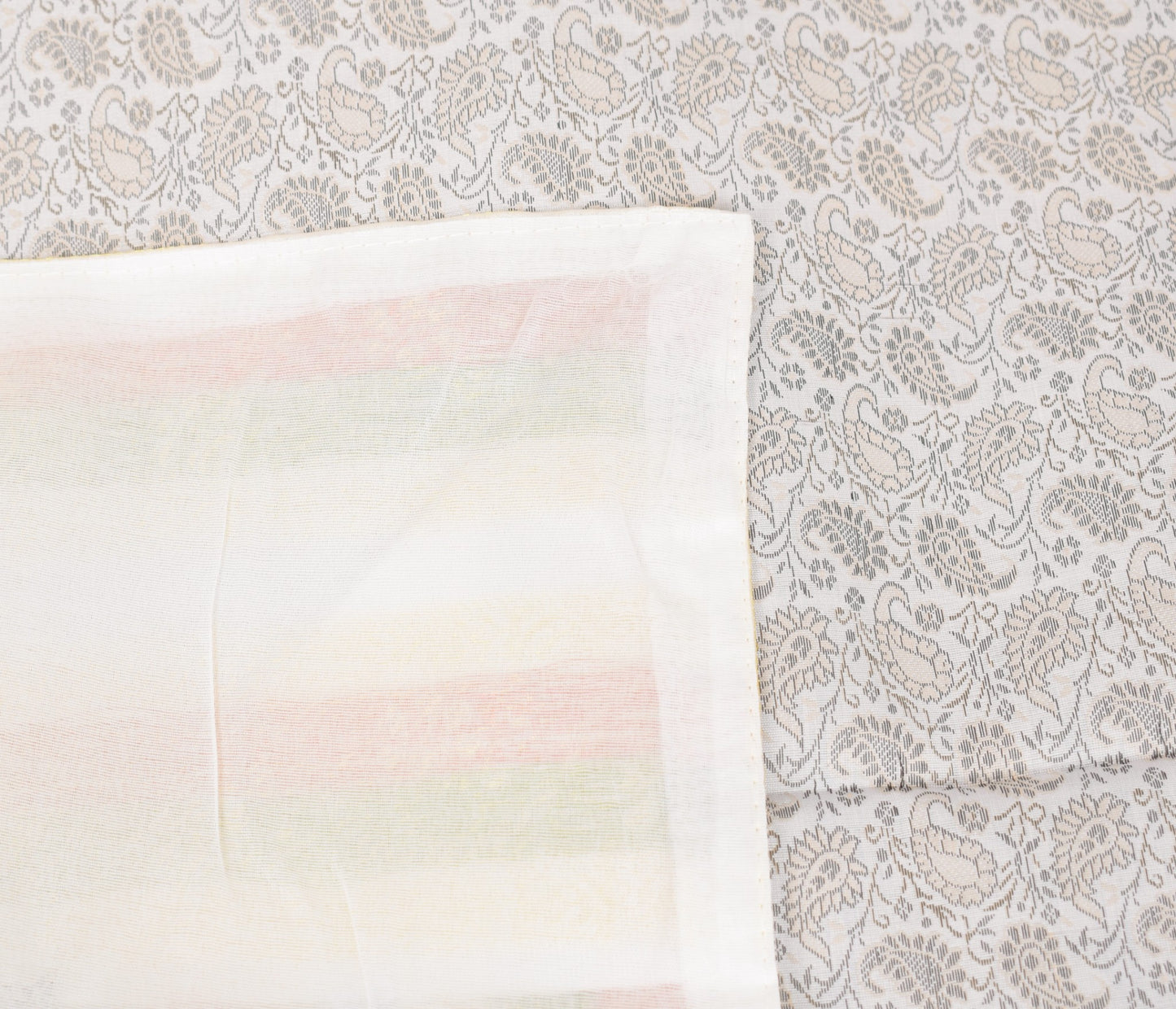 Banarasi Diwan Set– Charm in Silk Woven Zari Brocade Gray Cushion Bolster Cover