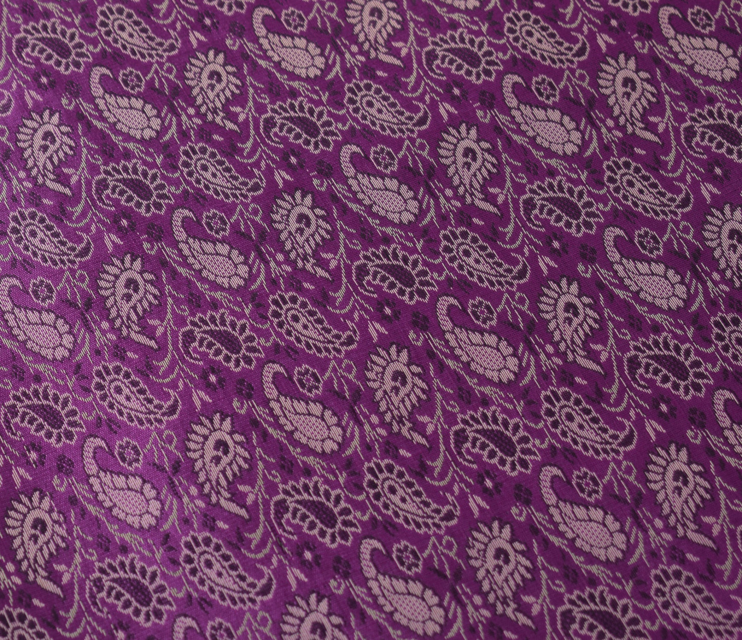 Regal Banarasi Purple Diwan Ensemble Silk & Zari Brocade Cushion & Bolster Cover