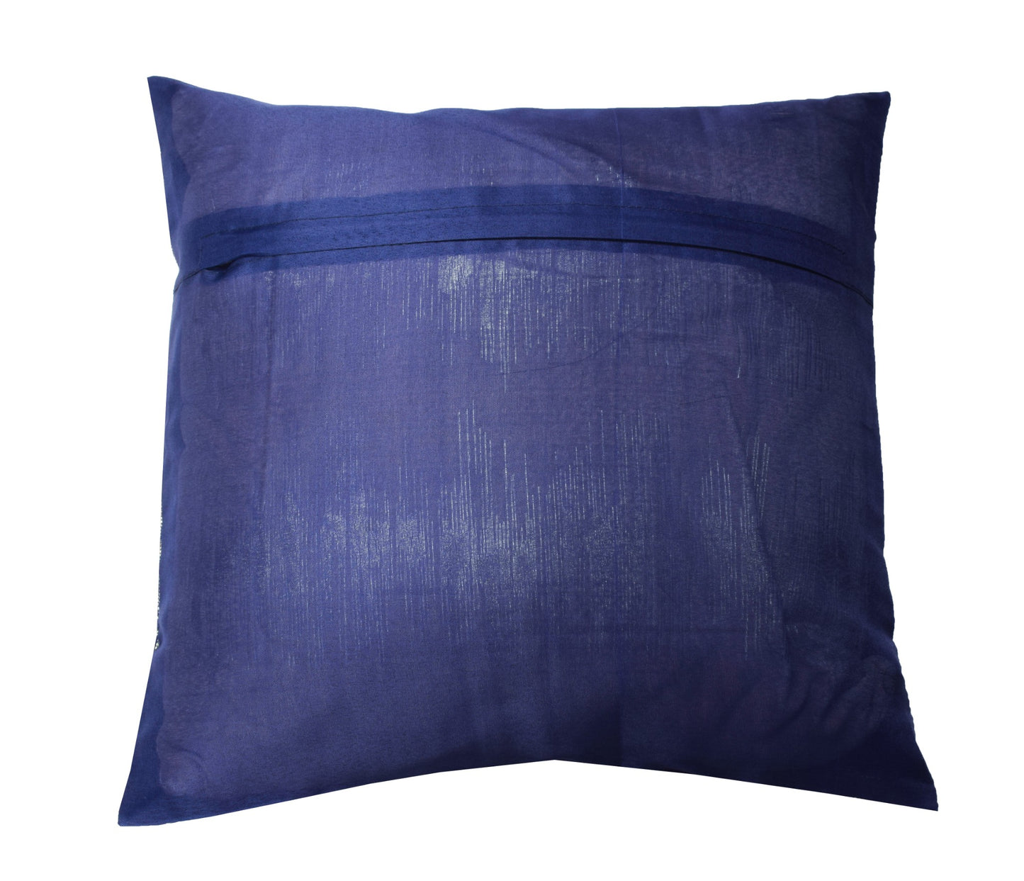 Dark Blue Diwan Set– Banarasi Silk Zari Brocade Indian Cushions & Bolster Cover