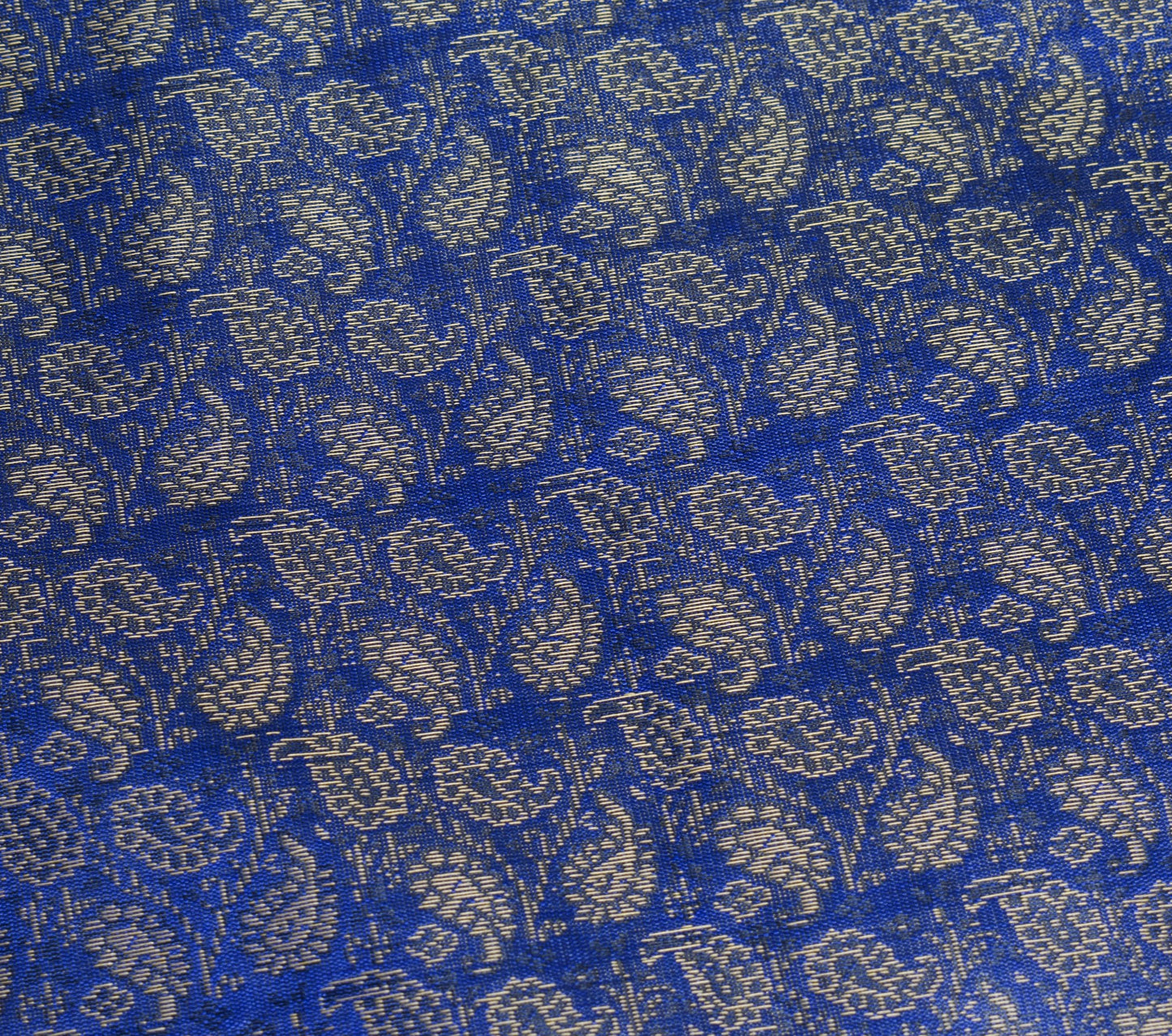 Banarasi Blue Diwan Set Cushion & Bolster Cover Silk & Woven Zari Brocade