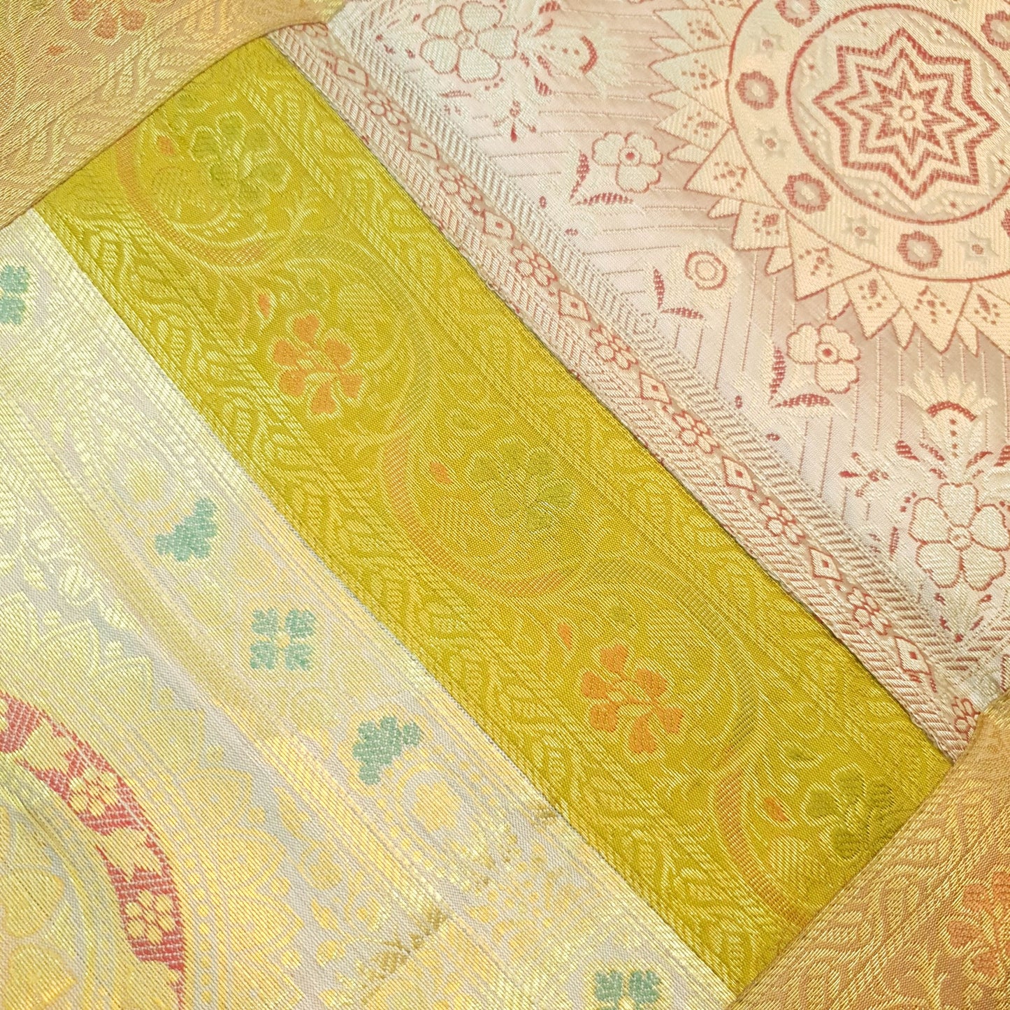 Dining Cover Table Runner Mandala Woven Zari Brocade Banarasi Decor Multi Color