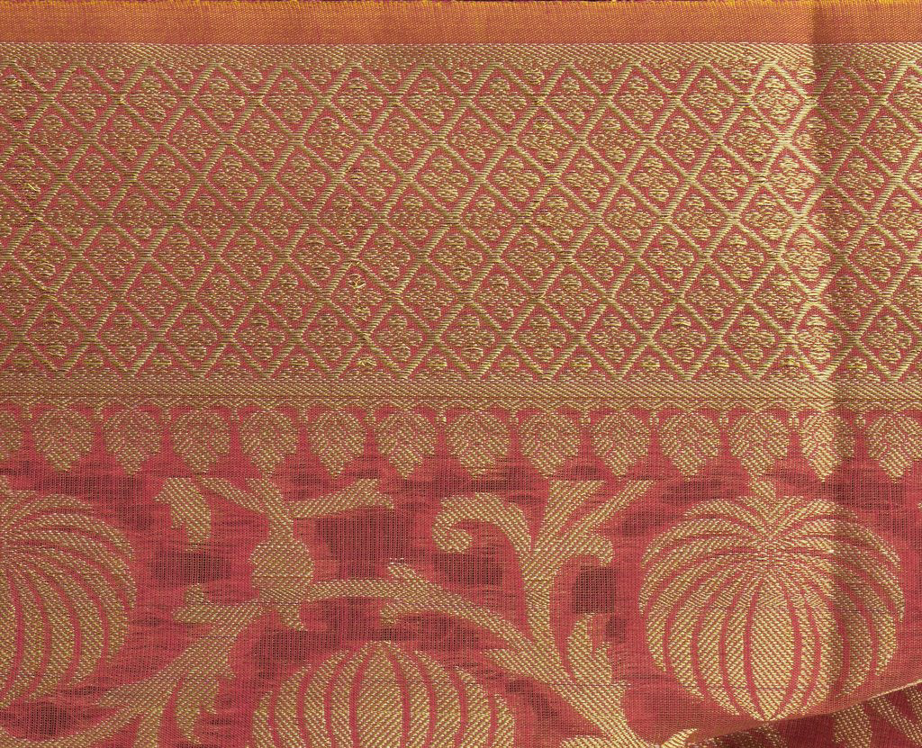 Pink Banarasi Dupatta Indian Art Silk Woven Zari Brocade Long Stole Scarves