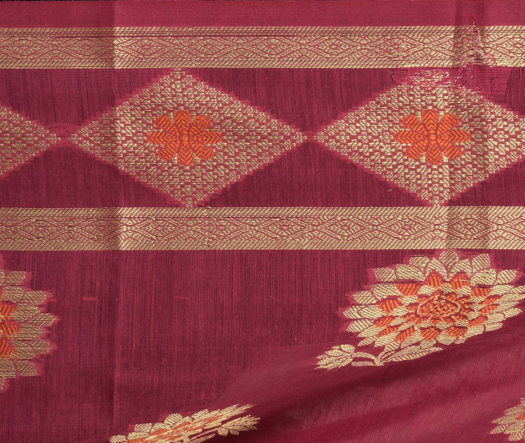 Pink Banarasi Dupatta Indian Art Silk Woven Zari Brocade Long Stole Scarves