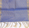 Blue Banarasi Dupatta Indian Art Silk Woven Zari Brocade Long Stole Scarves