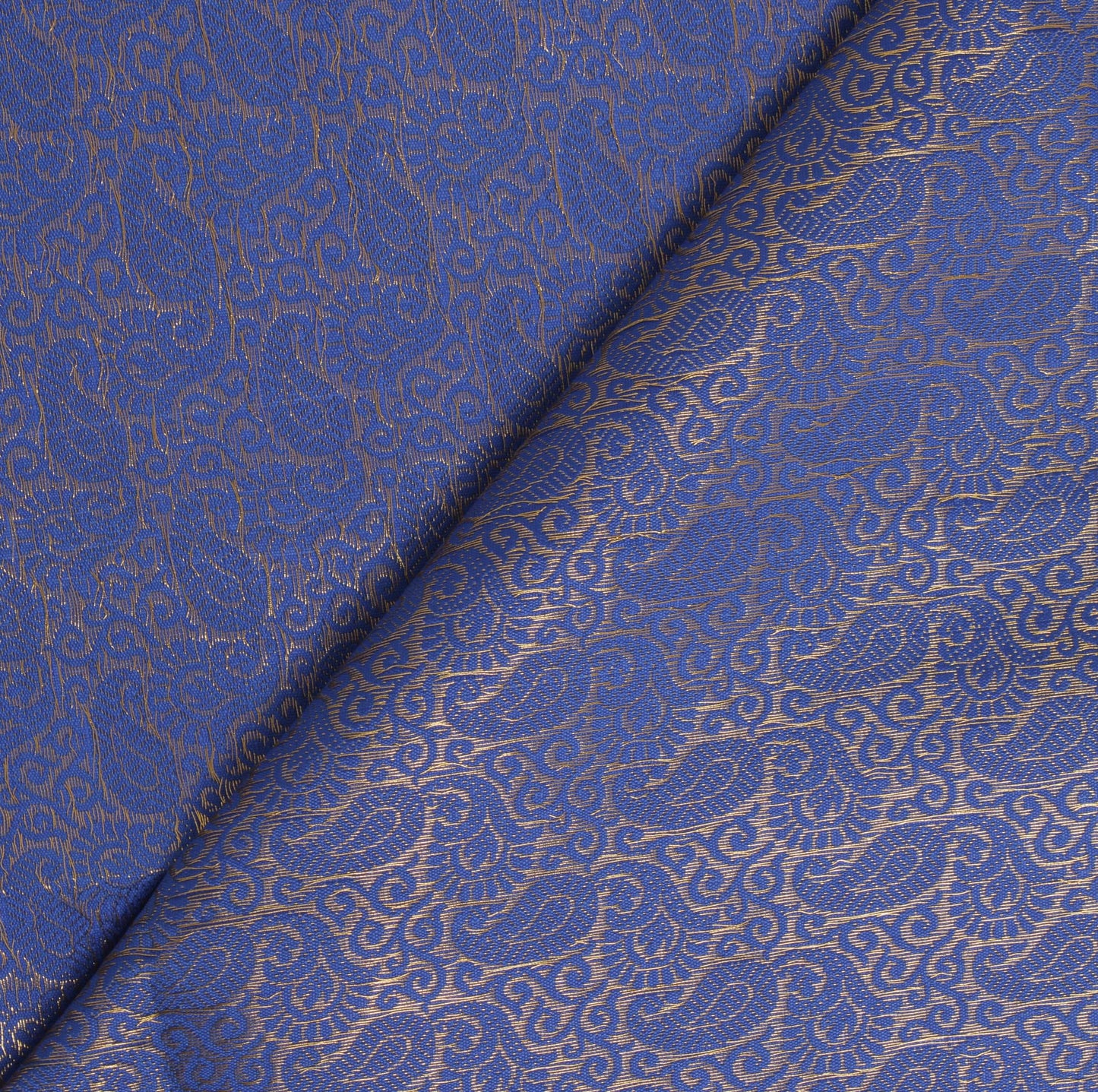 Blue Banarasi Dupatta Indian Art Silk Woven Zari Brocade Long Stole Scarves