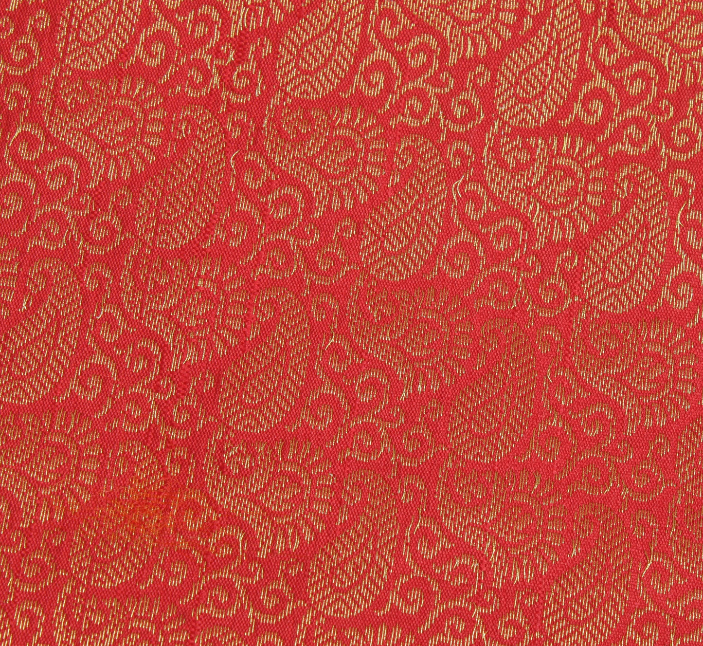Red Banarasi Dupatta Indian Art Silk Woven Zari Brocade Long Wrap Scarves