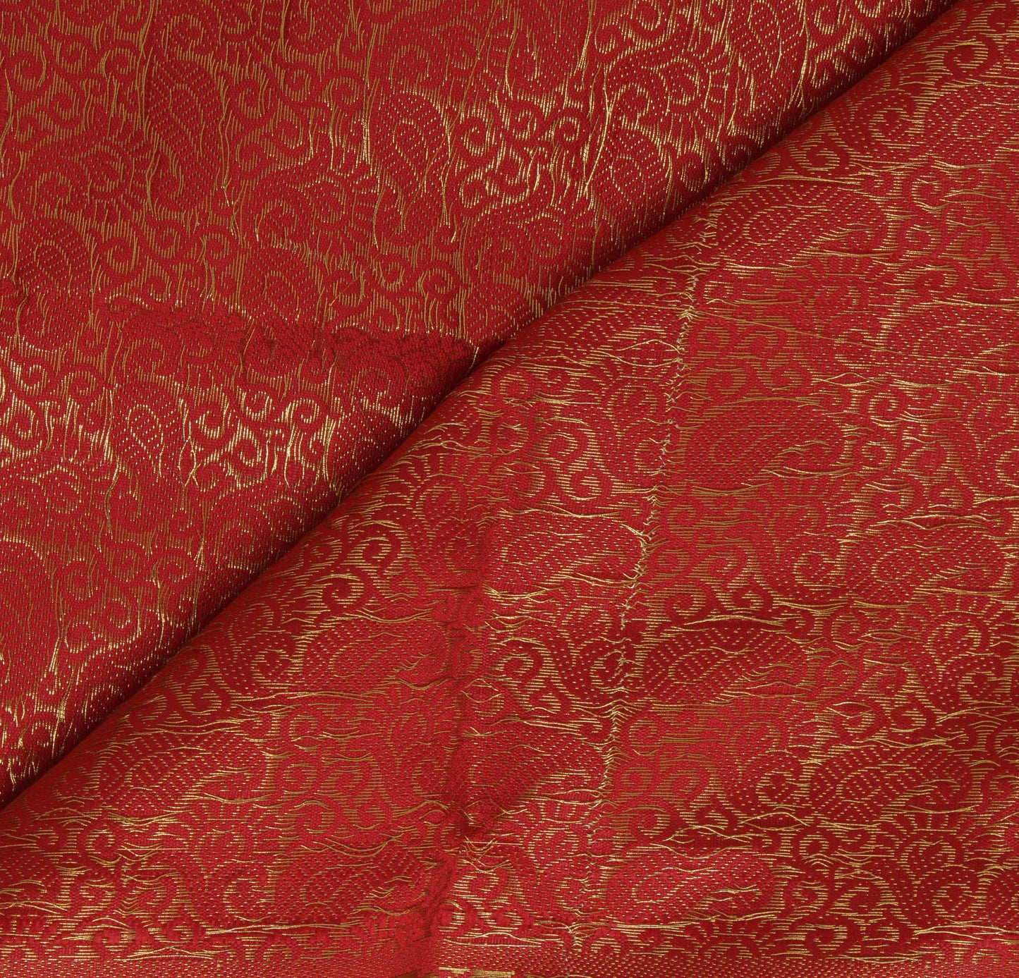 Red Banarasi Dupatta Indian Art Silk Woven Zari Brocade Long Wrap Scarves