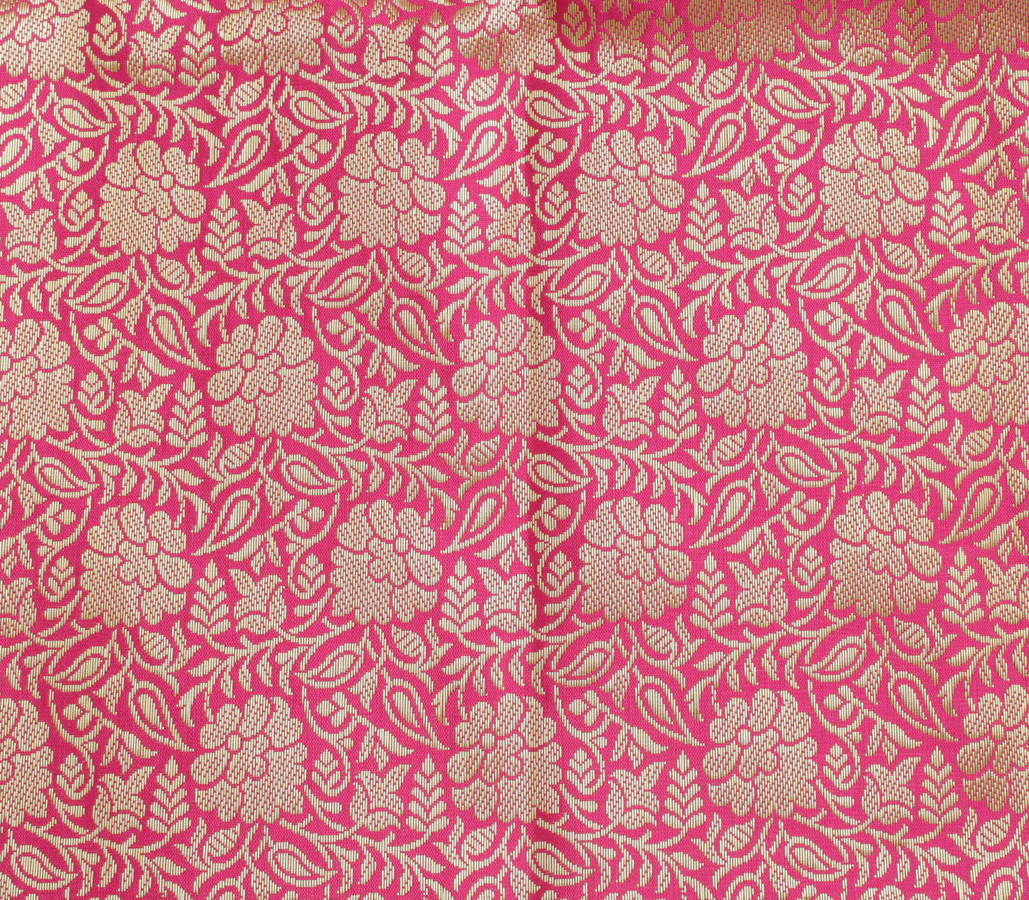 Pink Banarasi Dupatta Indian Art Silk Woven Zari Brocade Long Stole Scarves