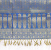 Blue Banarasi Dupatta Indian Art Silk Woven Zari Brocade Long Stole Scarves
