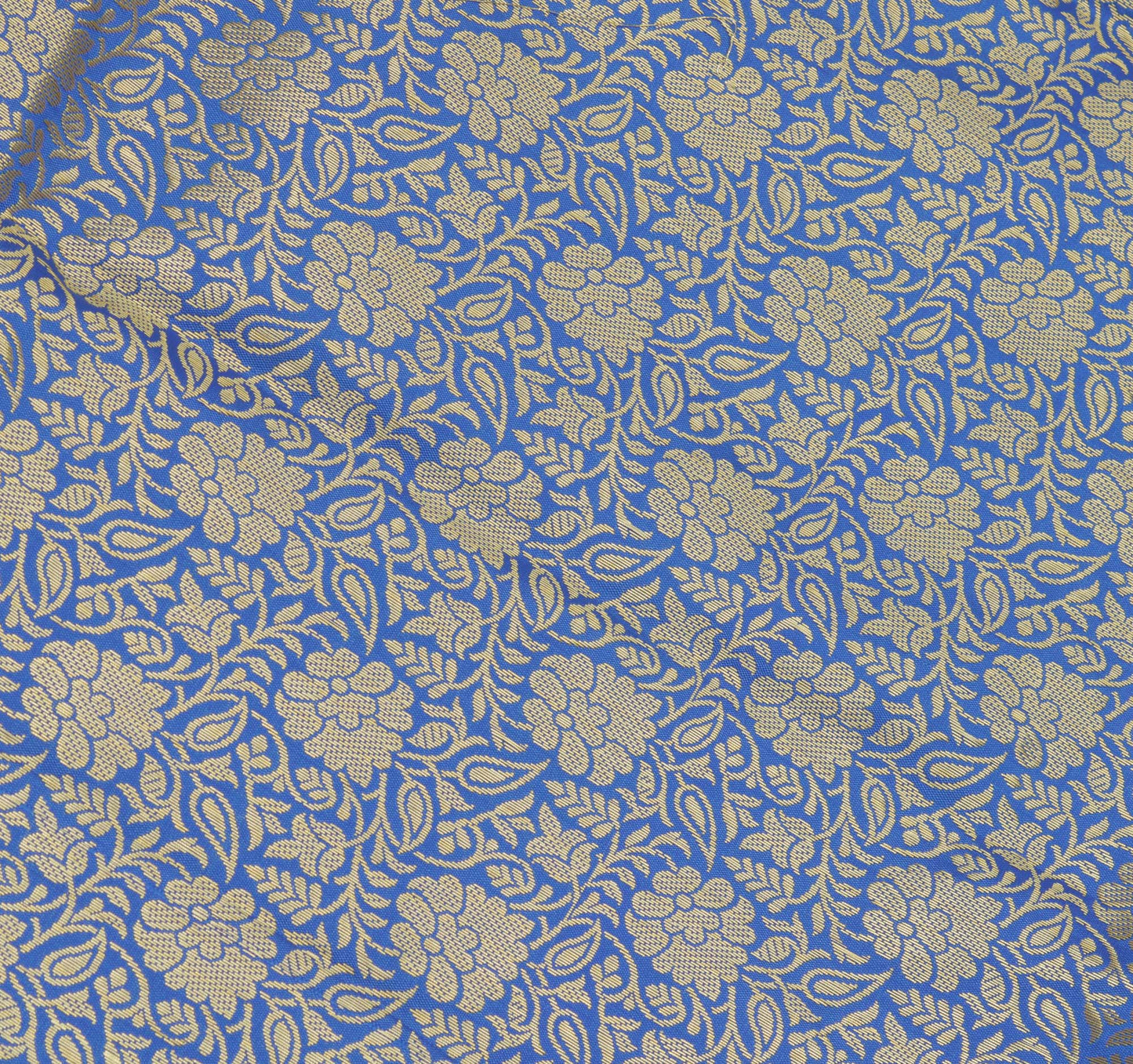 Blue Banarasi Dupatta Indian Art Silk Woven Zari Brocade Long Stole Scarves