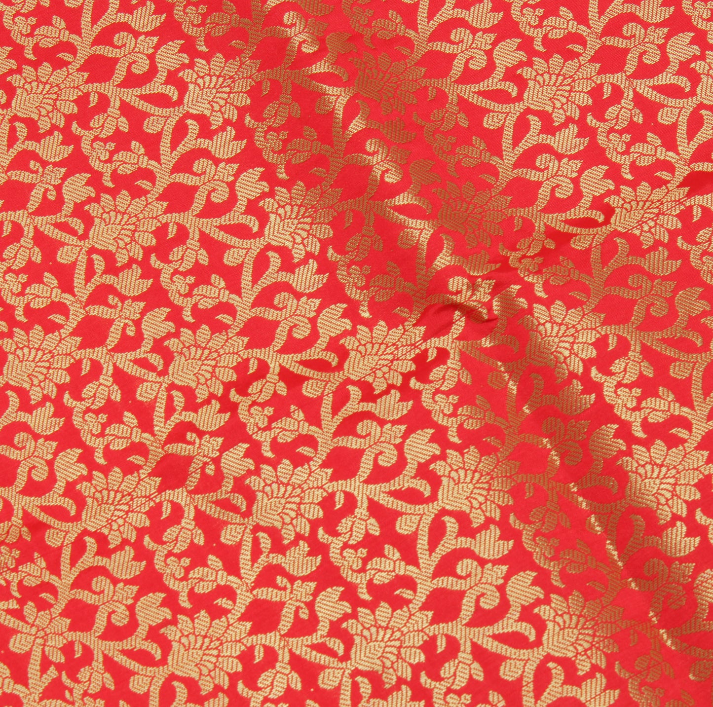 Red Banarasi Dupatta Indian Art Silk Woven Zari Brocade Long Stole Scarves