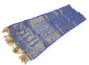 Blue Banarasi Dupatta Indian Art Silk Woven Zari Brocade Long Stole Scarves