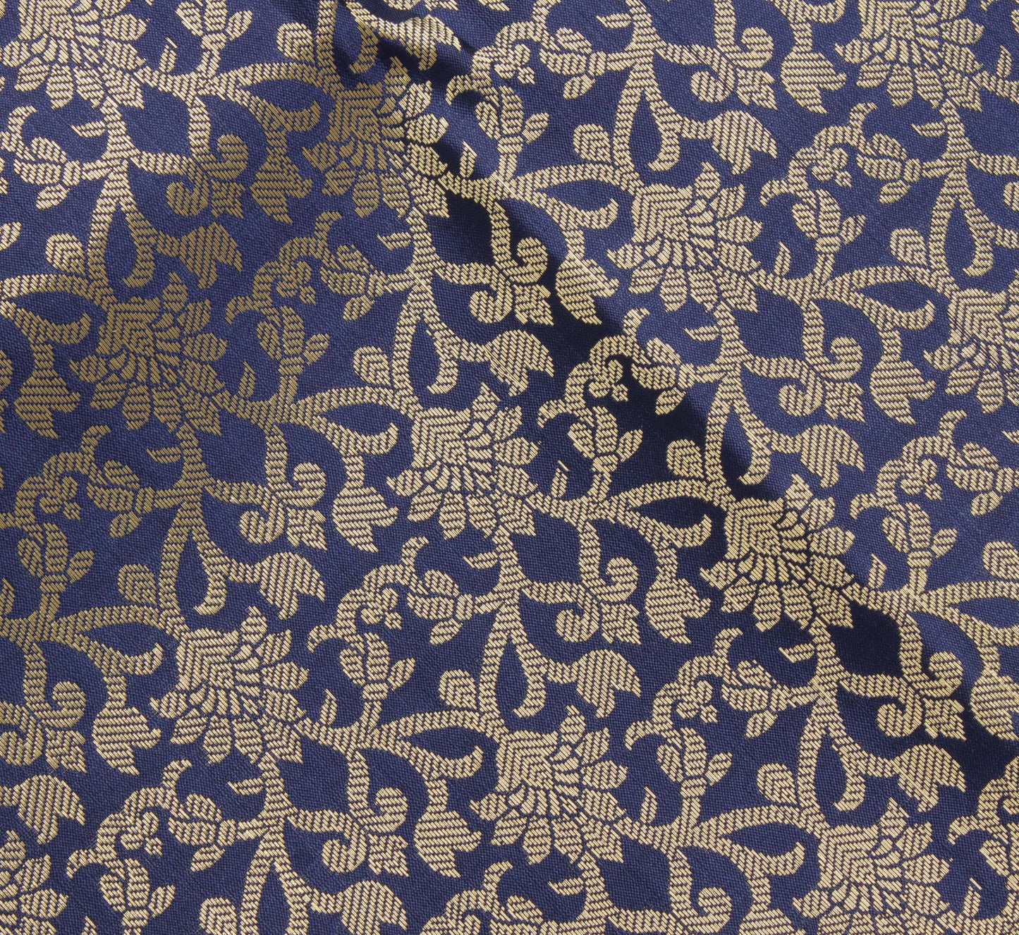 Blue Banarasi Dupatta Indian Art Silk Woven Zari Brocade Long Stole Scarves