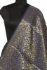 Blue Banarasi Dupatta Indian Art Silk Woven Zari Brocade Long Stole Scarves