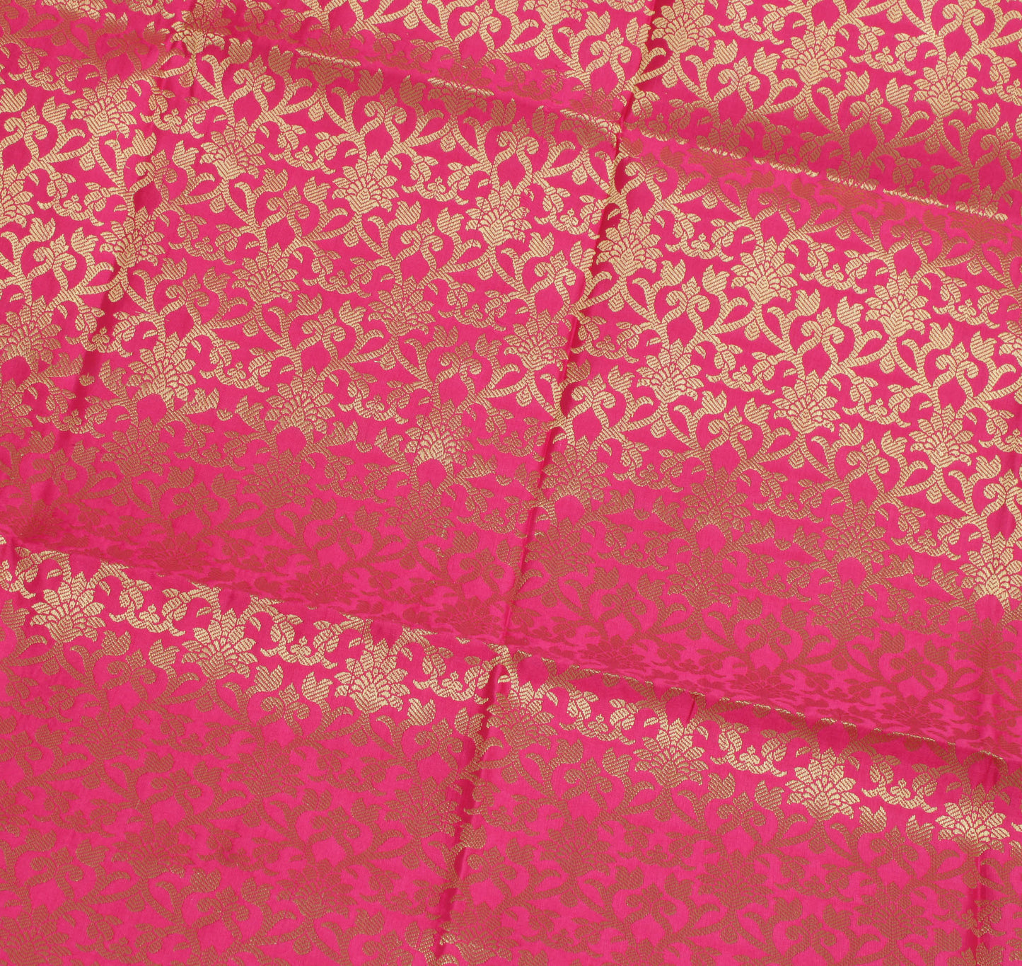 Pink Banarasi Dupatta Indian Art Silk Woven Zari Brocade Long Stole Scarves