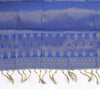 Blue Banarasi Dupatta Indian Art Silk Woven Zari Brocade Long Stole Scarves