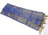 Blue Banarasi Dupatta Indian Art Silk Woven Zari Brocade Long Stole Scarves