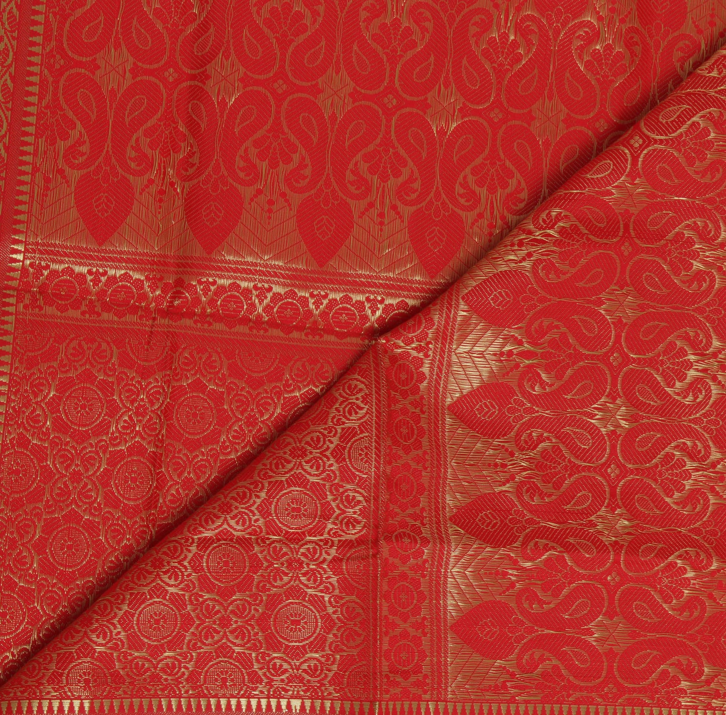 Floral Banarasi Dupatta Indian Art Silk Woven Zari Brocade Long Stole Scarves