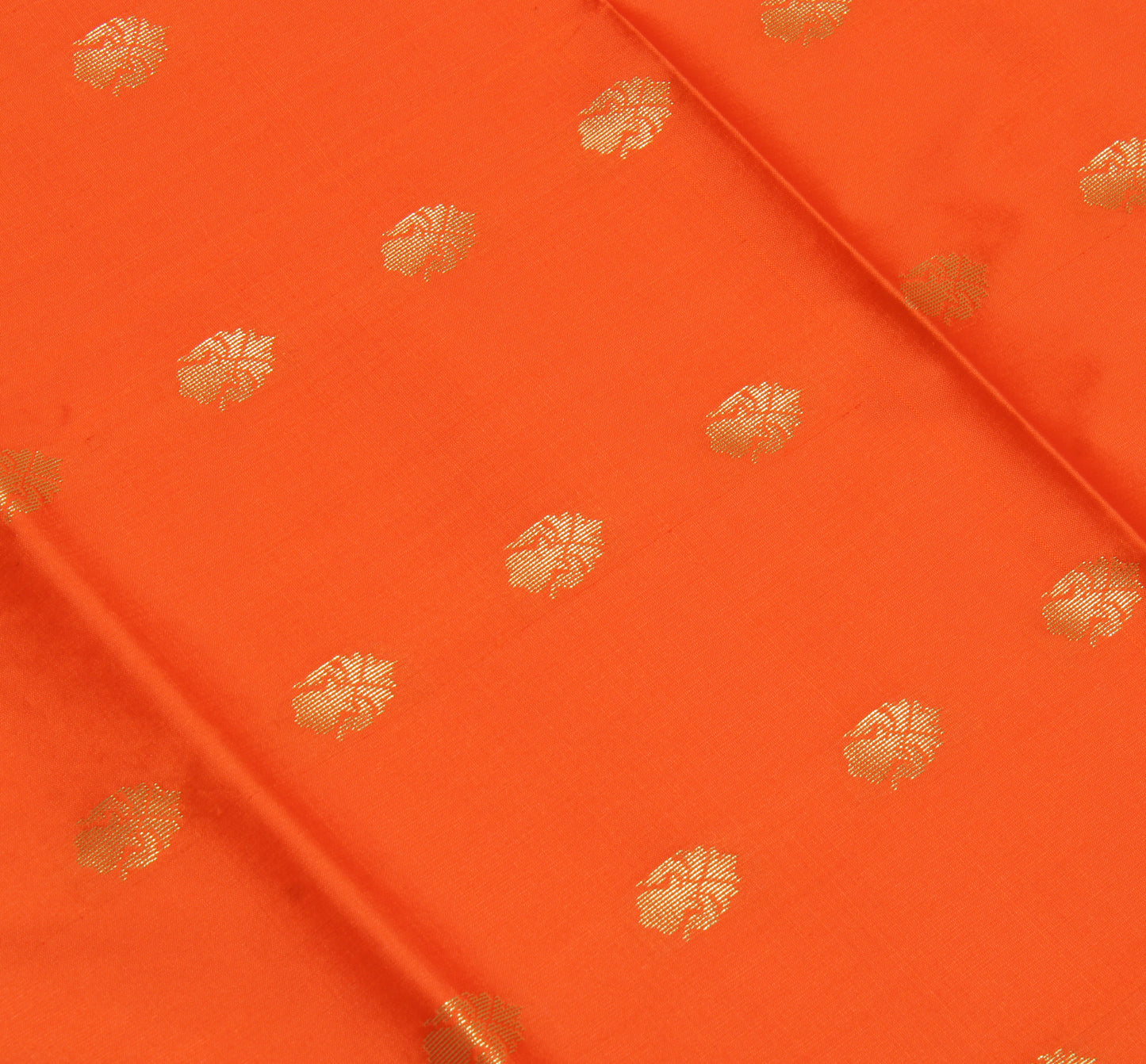 Orange Banarasi Dupatta Indian Art Silk Woven Zari Brocade Long Stole Scarves