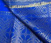 Blue Banarasi Dupatta Indian Art Silk Woven Zari Brocade Long Stole Scarves