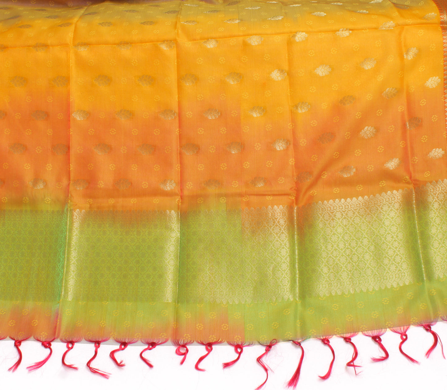 Multi-Color Banarasi Dupatta Indian Art Silk Woven Zari Brocade Long Scarves