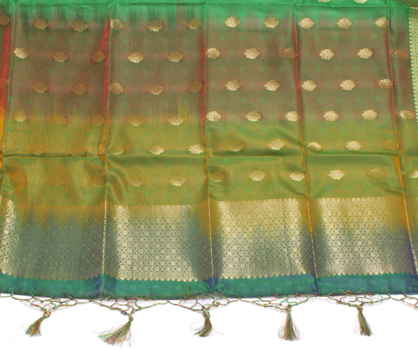 Mulit-Color Banarasi Dupatta Indian Art Silk Woven Zari Brocade Long Scarves