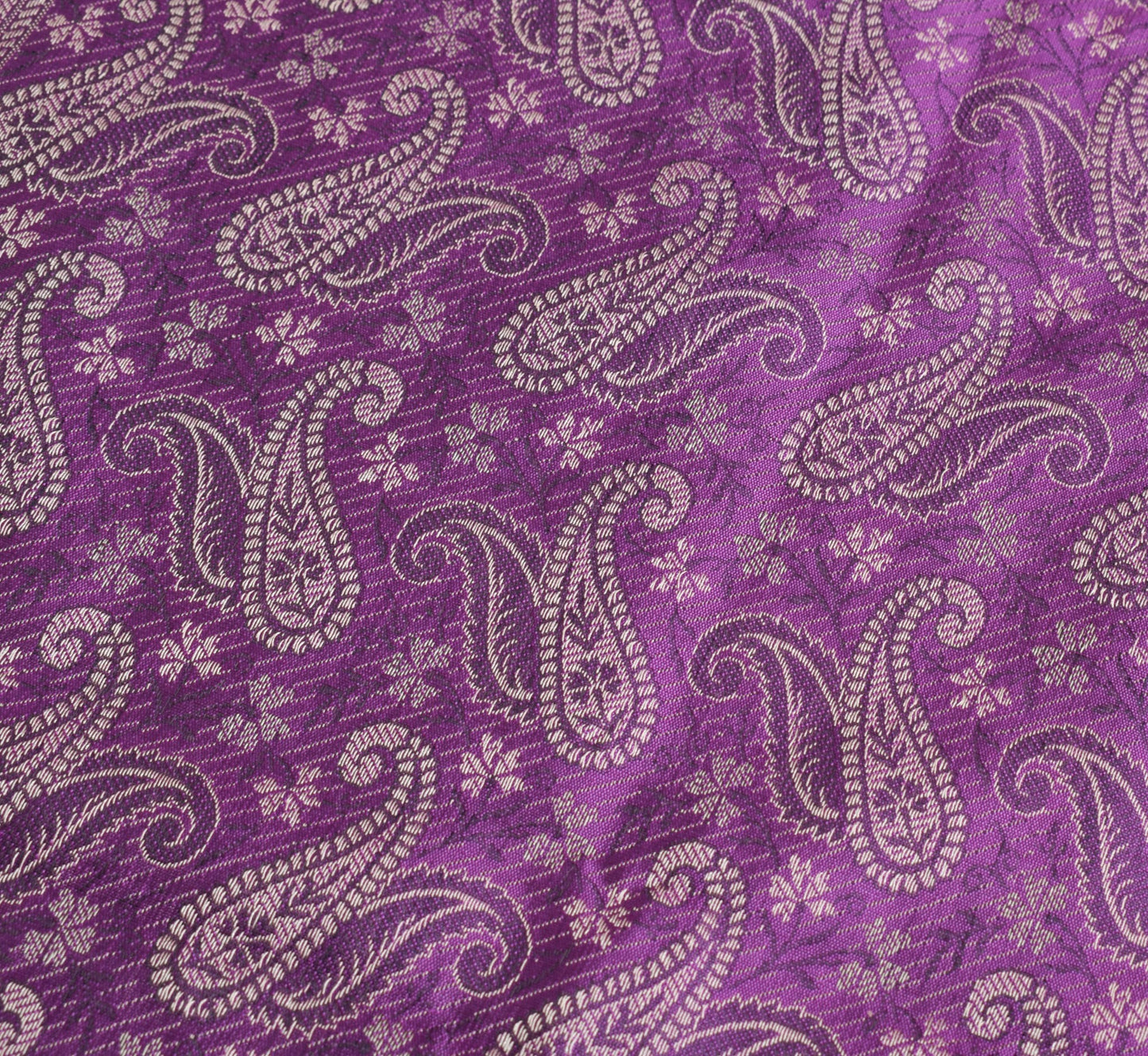 Long Stole Indian Art Silk Woven Banarasi Soft Purple Dupatta