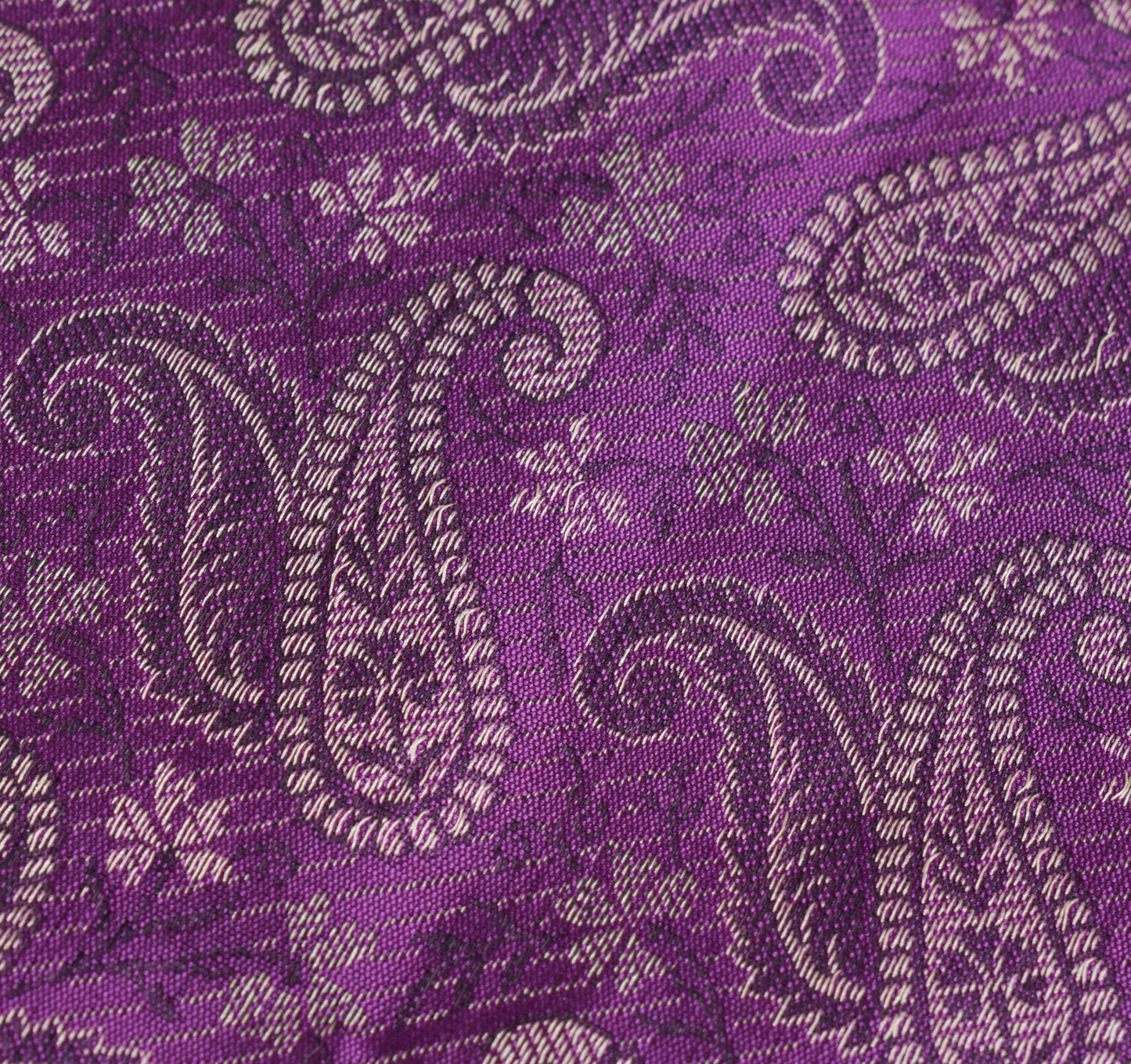 Long Stole Indian Art Silk Woven Banarasi Soft Purple Dupatta
