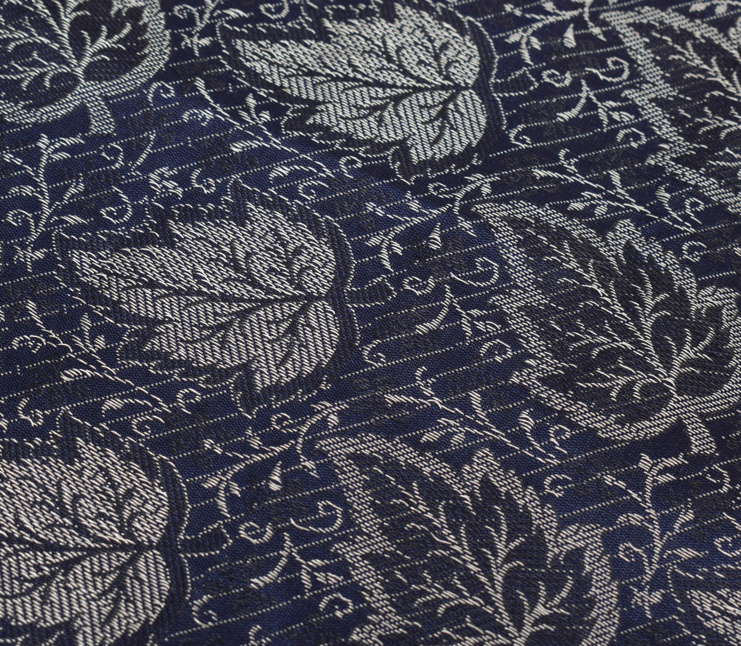 Long Stole Indian Art Silk Woven Banarasi Soft Dupatta Dark Blue