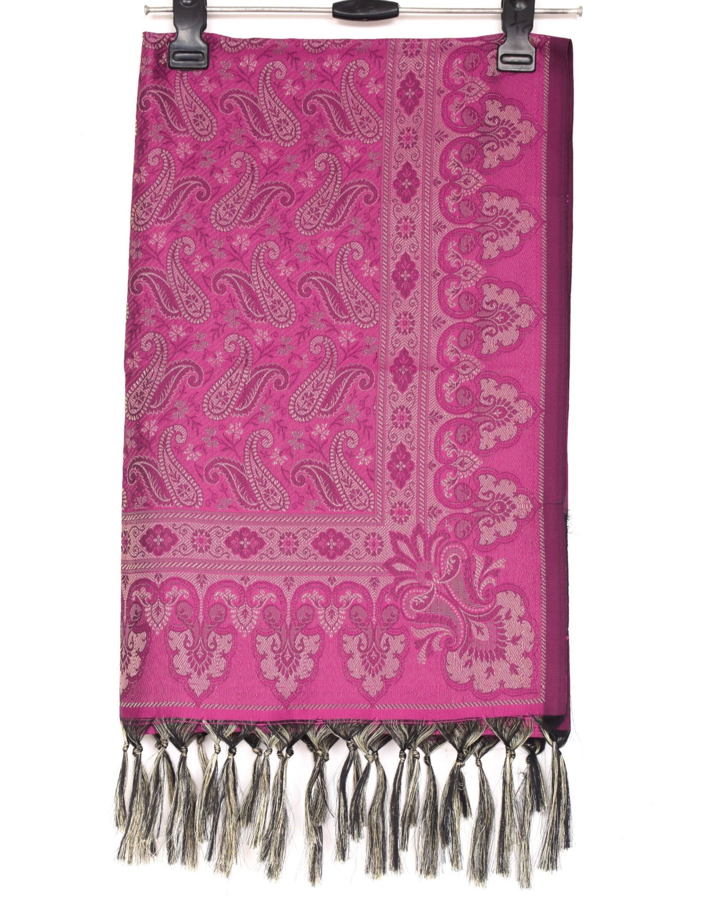 Long Stole Indian Art Silk Woven Banarasi Soft Women Dupatta