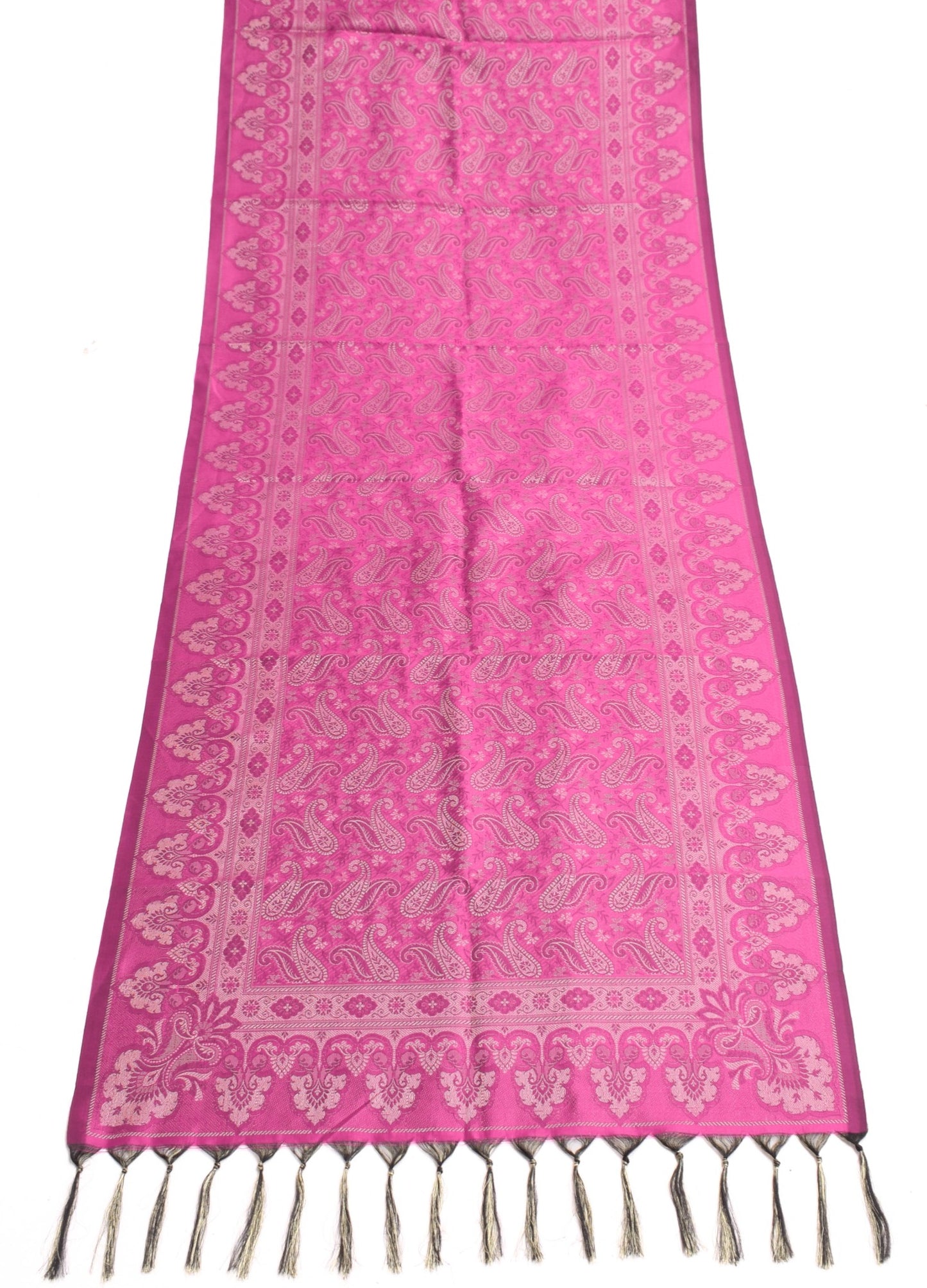 Long Stole Indian Art Silk Woven Banarasi Soft Women Dupatta