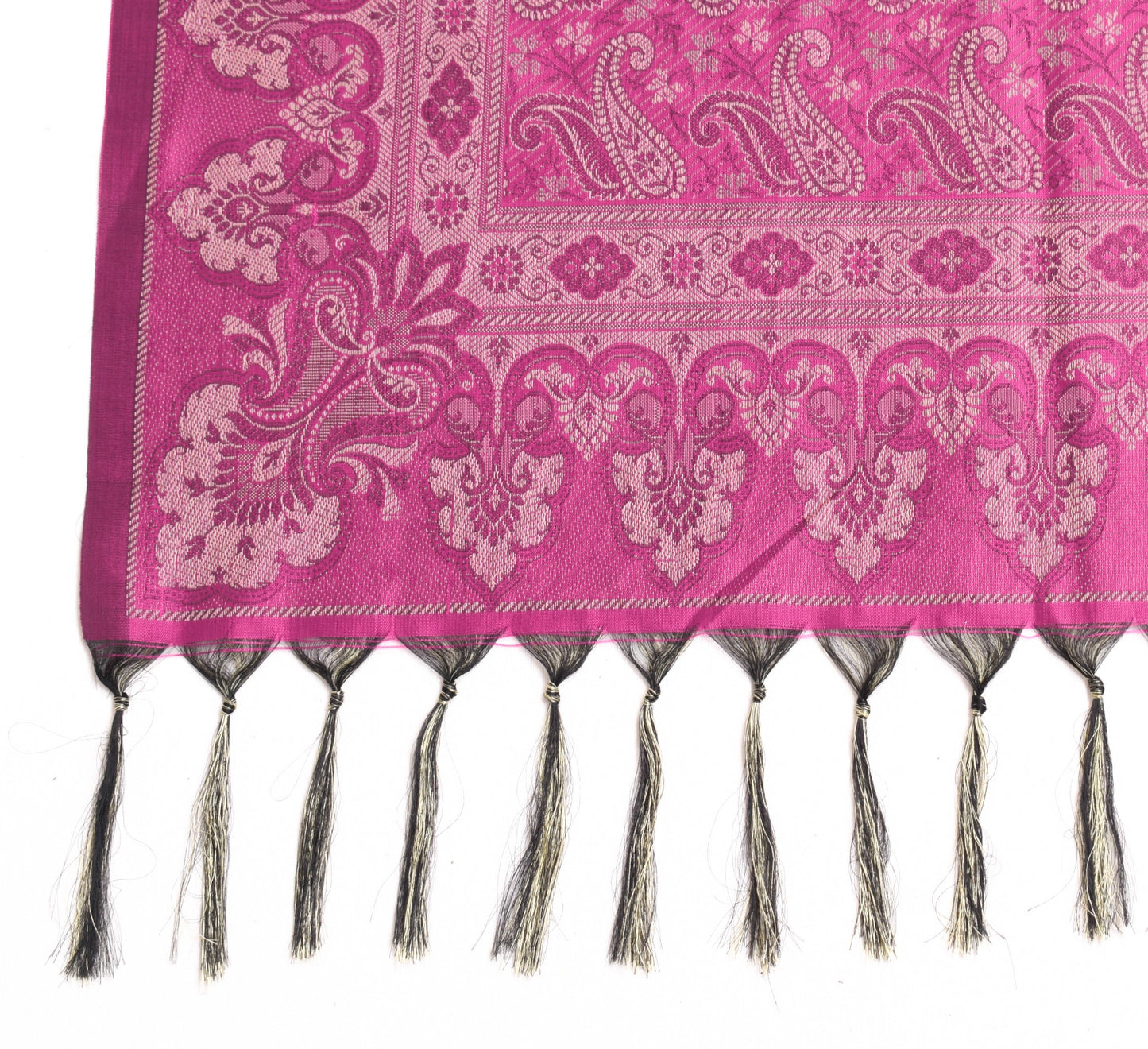 Long Stole Indian Art Silk Woven Banarasi Soft Women Dupatta