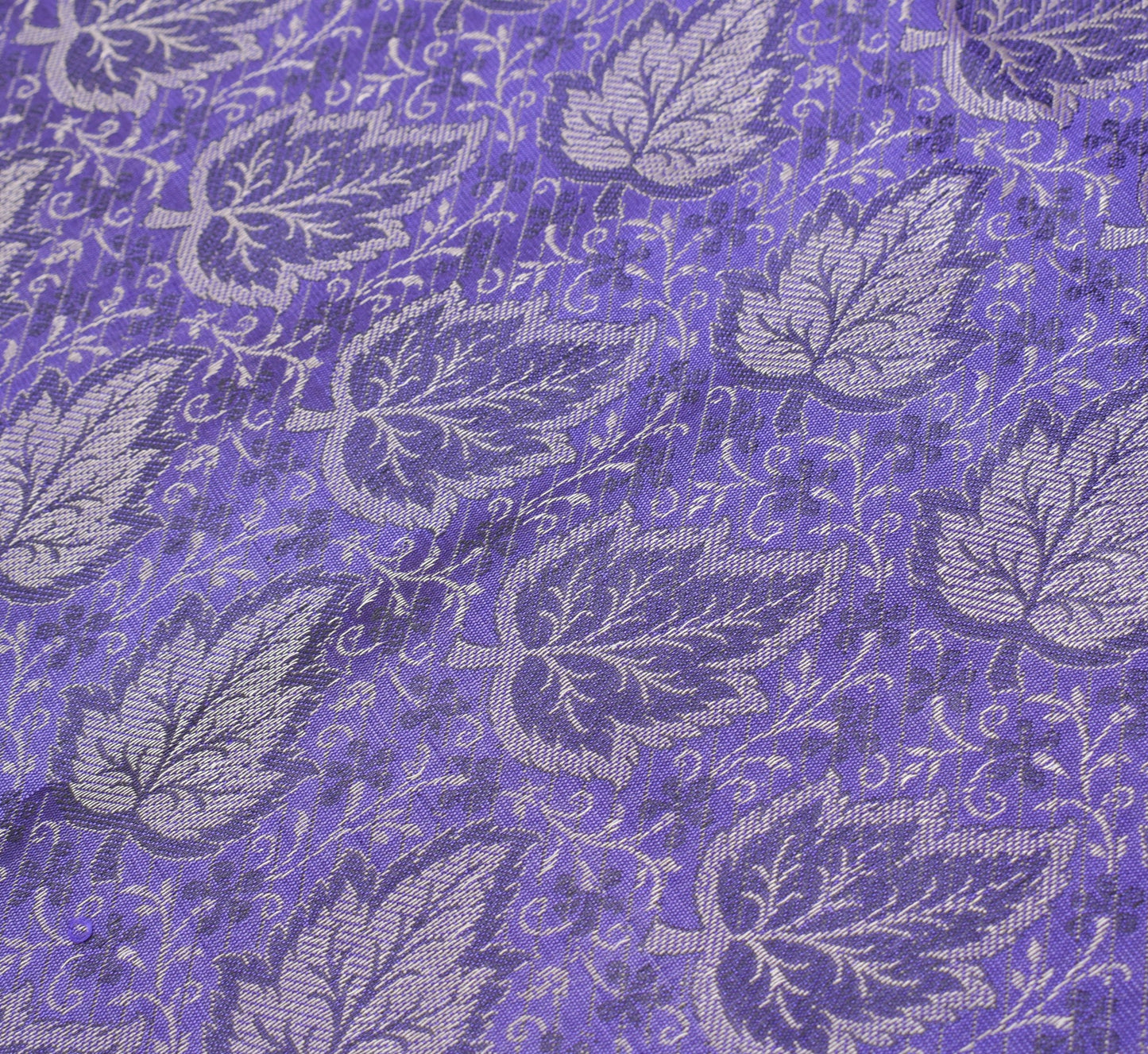 Long Stole Indian Art Silk Woven Banarasi Soft Dupatta Violet